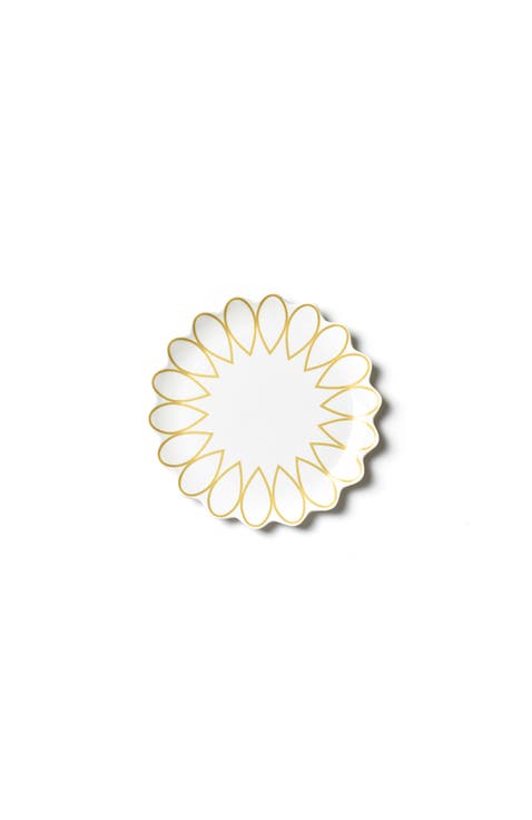 Deco Gold Scallop Dinner Plate
