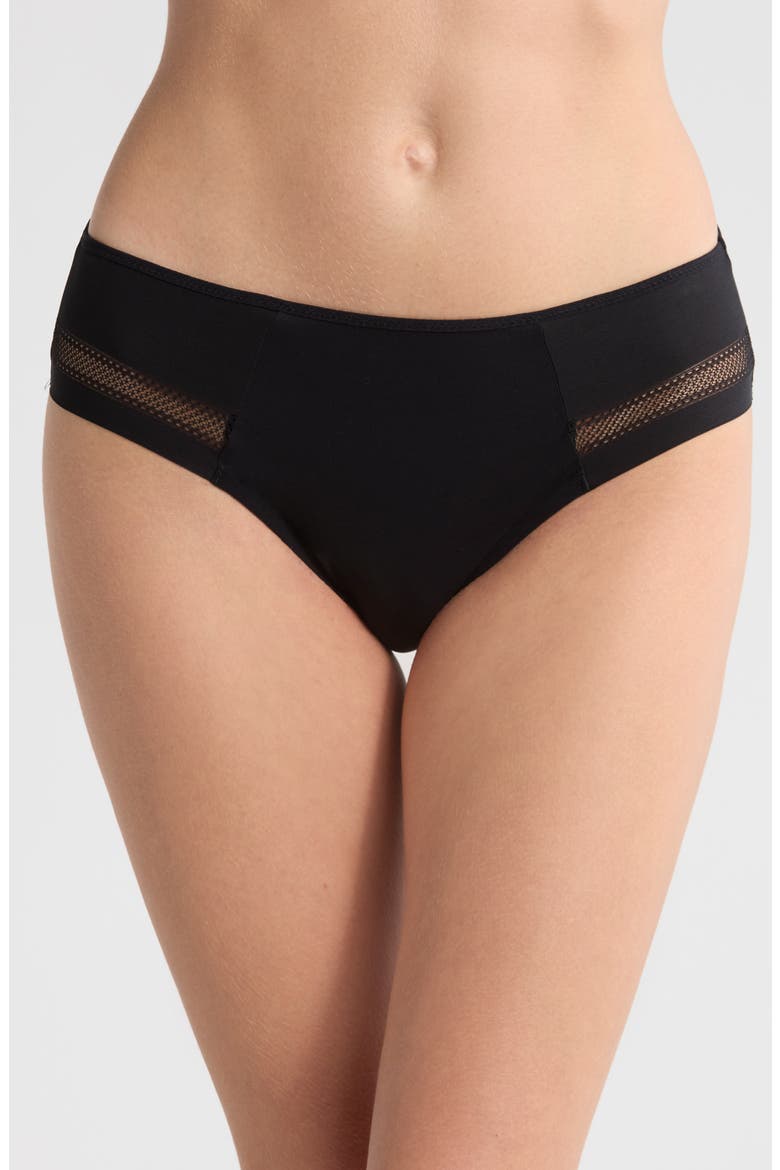 Easy Bliss Mid Rise Bikini Briefs, Main, color, BLACK