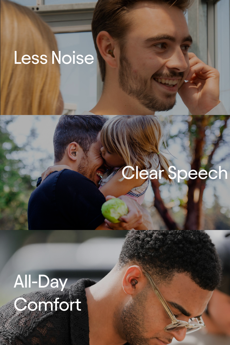 Engage 2 Earplugs for Social Gatherings, Conversation, Parenting & More, Alternate, color, Rose