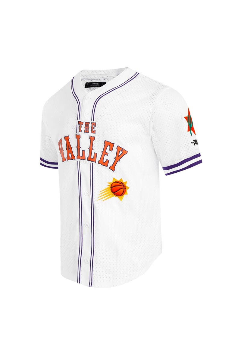 PRO STANDARD Men's Pro Standard White Phoenix Suns 2024/25 City Edition Mesh Baseball Jersey, Alternate, color, 