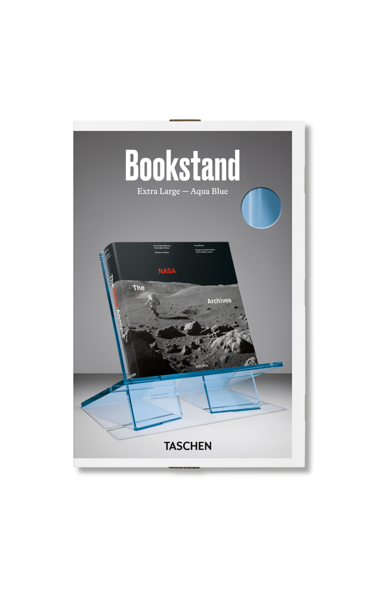 Taschen Bookstand. Extra-Large. Aqua Blue, Main, color, Multicolor