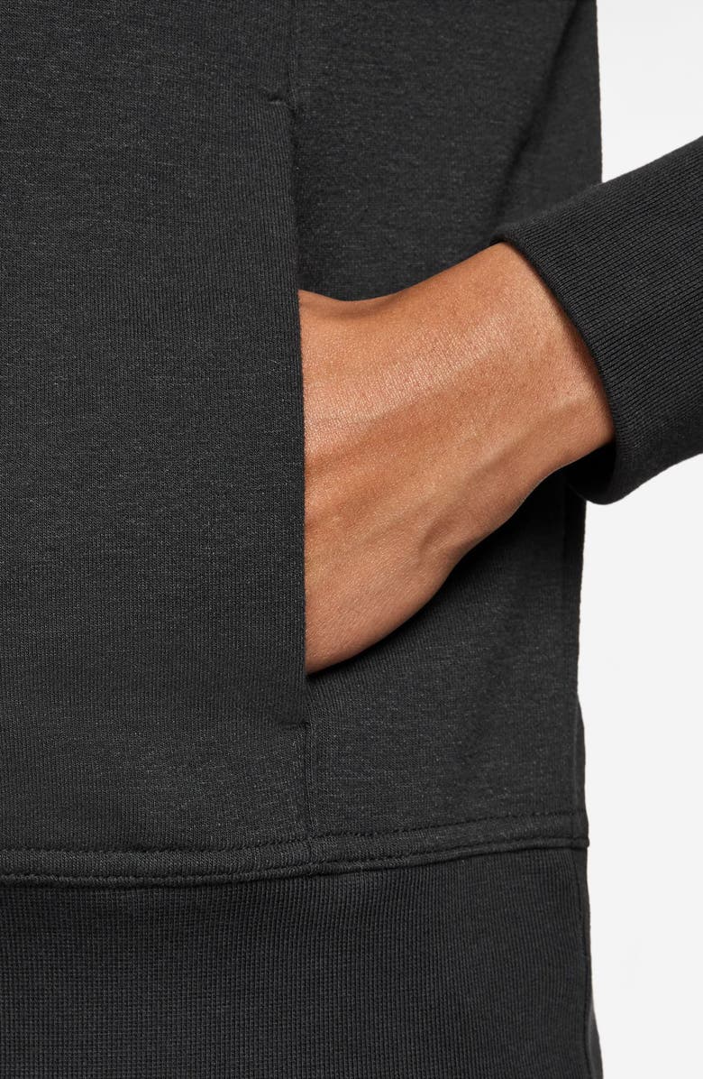 Nike Dri-FIT One Full-Zip Hoodie, Alternate, color, Black/ White