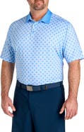 Reebok Big & Tall Mosaic Geometric Performance Polo Shirt