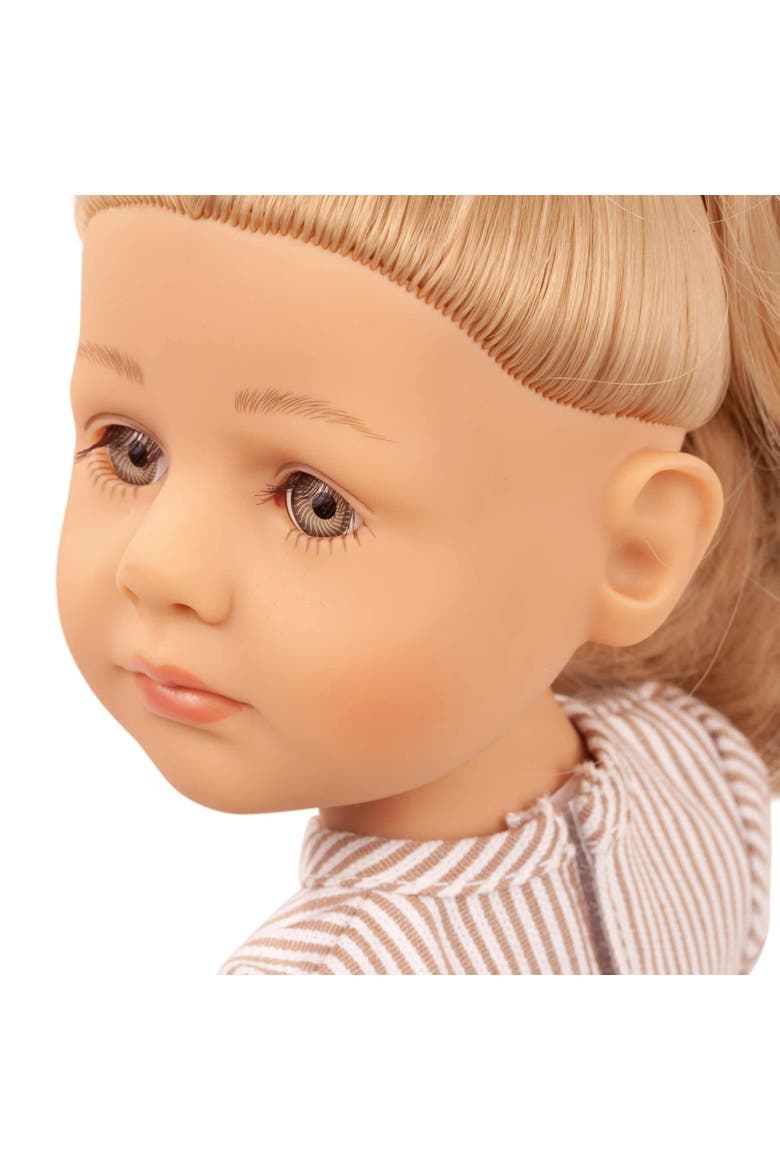 Little Kidz Lotta Sunshine 14 Inch Standing Poseable Doll, Beige Outfit Toy, Alternate, color, Multicolored