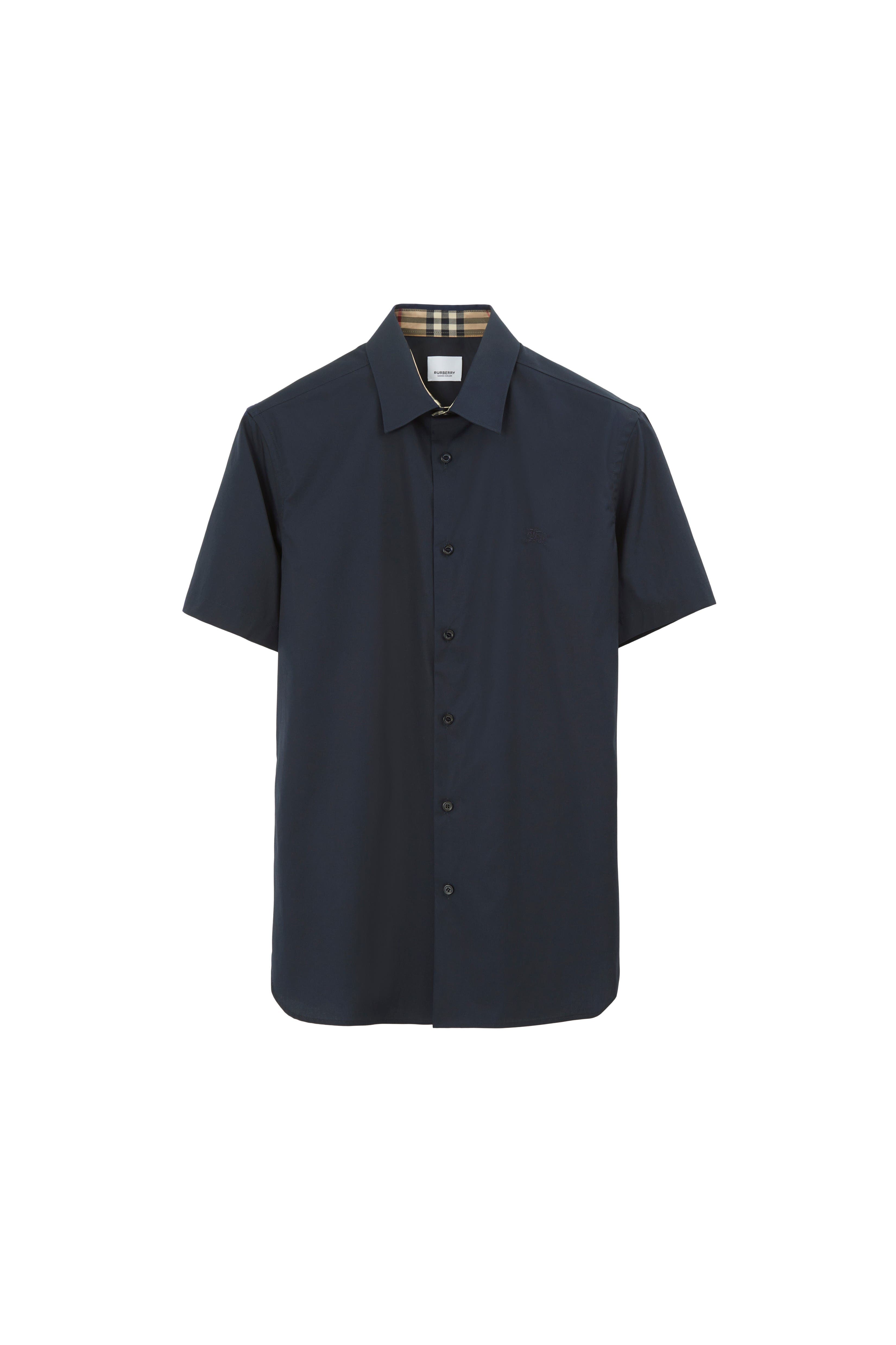 Slim Fit Stretch Cotton Shirt - image 4