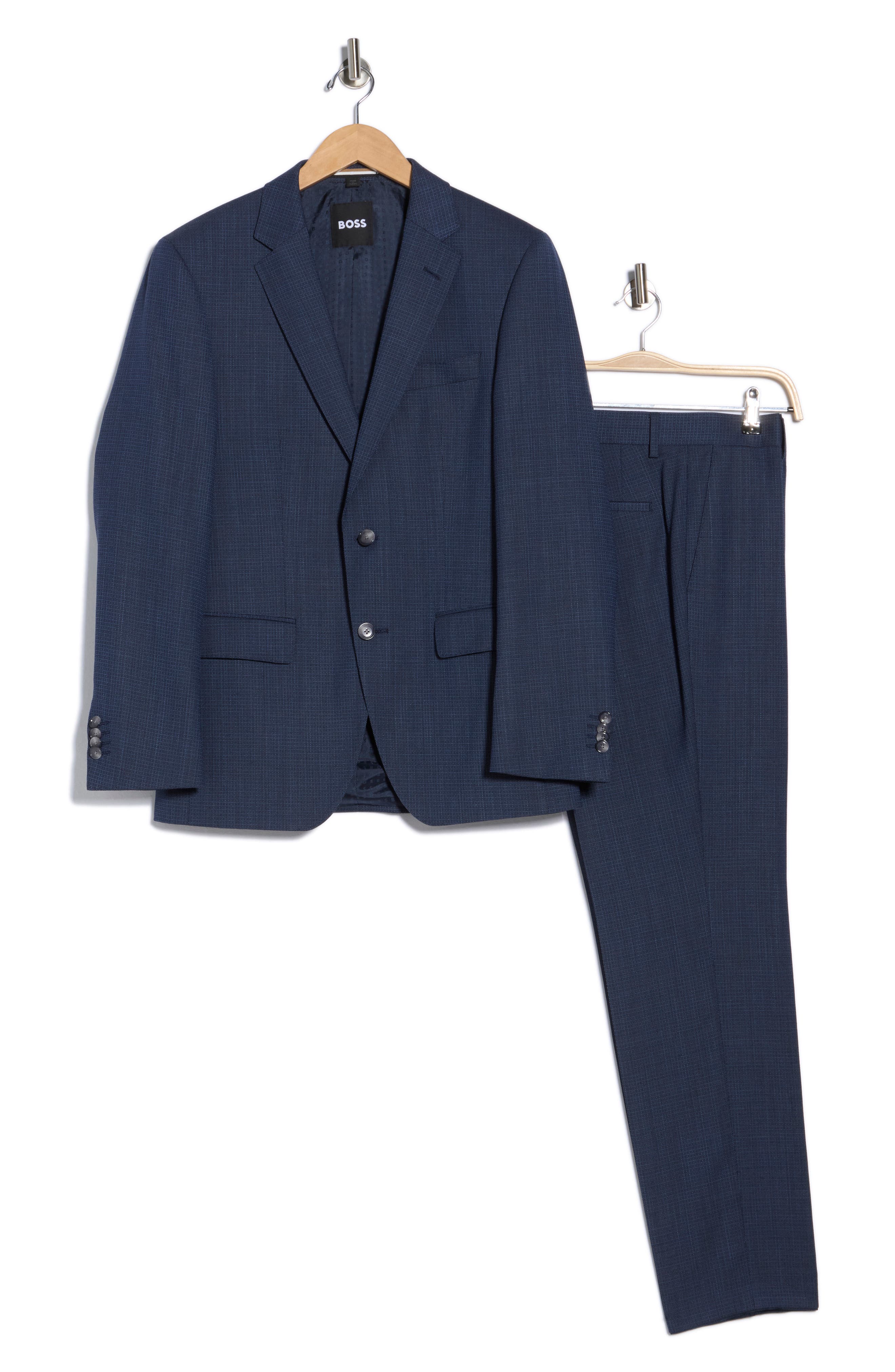 BOSS Notch Lapel Two Button Suit