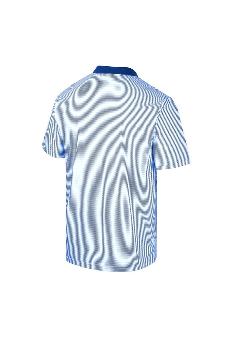 COLOSSEUM Men's Colosseum White/Royal Boise State Broncos Print Stripe Polo, Alternate, color, 