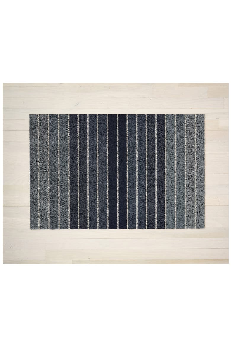 Block Stripe Indoor/Outdoor Doormat, Main, color, DENIM