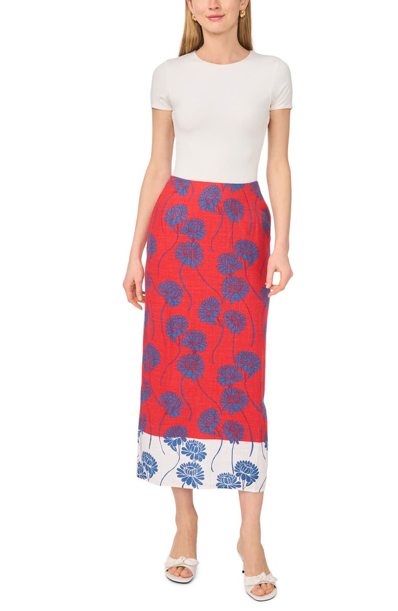 1.STATE Column Midi Skirt, Alternate, color, Aura Orange