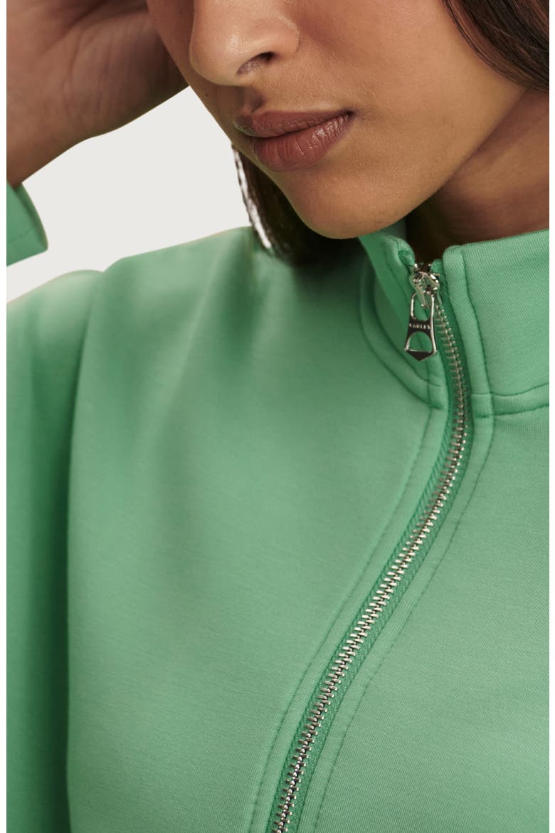 Mavis Half Zip Sweatshirt, Alternate, color, GREEN SPRUCE
