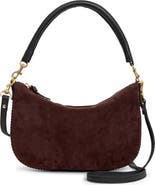 Clare V. Petit Moyen Suede Leather Messenger Bag