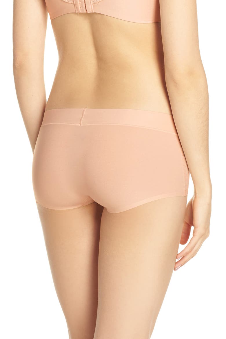 Intimates Soft Stretch Seamless Boyshorts, Alternate, color, NUDE BLUSH