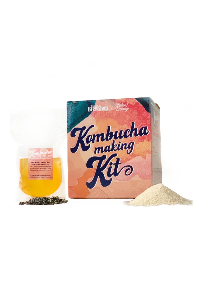 Brooklyn Brew Shop Green Tea Kombucha Making Kit, Main, color, PINK