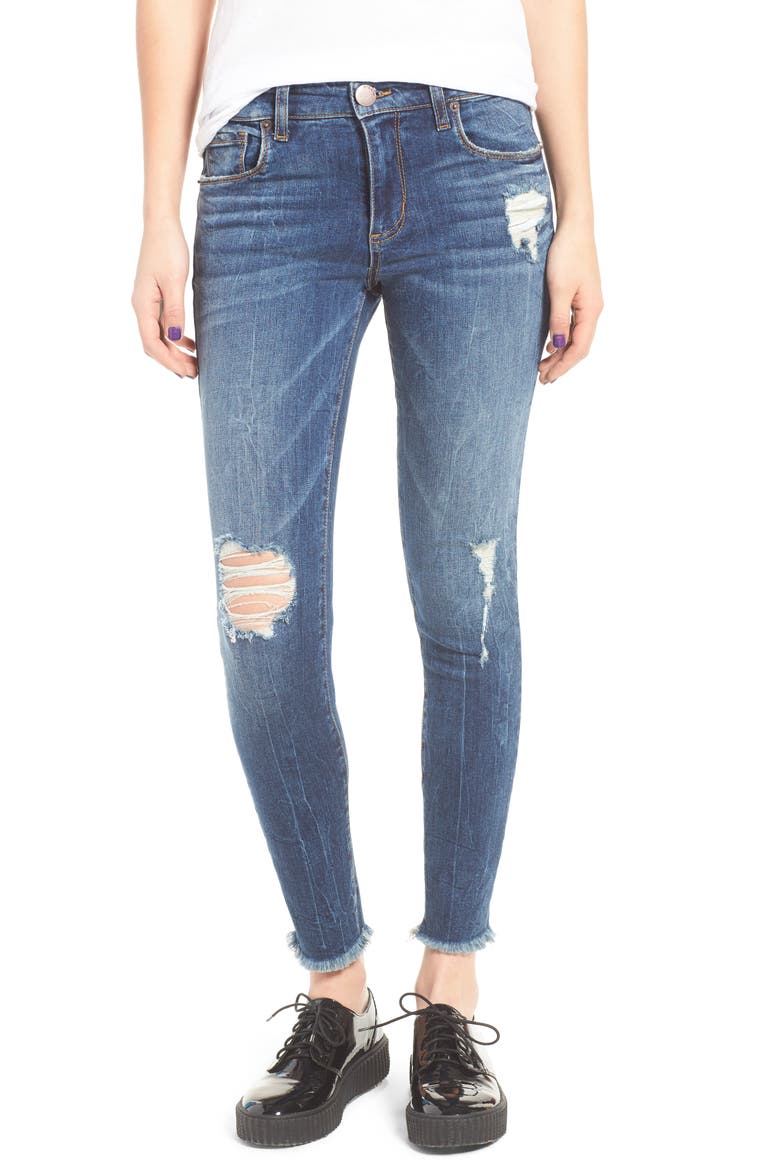 Emma Distressed Ankle Skinny Jeans, Main, color, NORTH ASHBURY