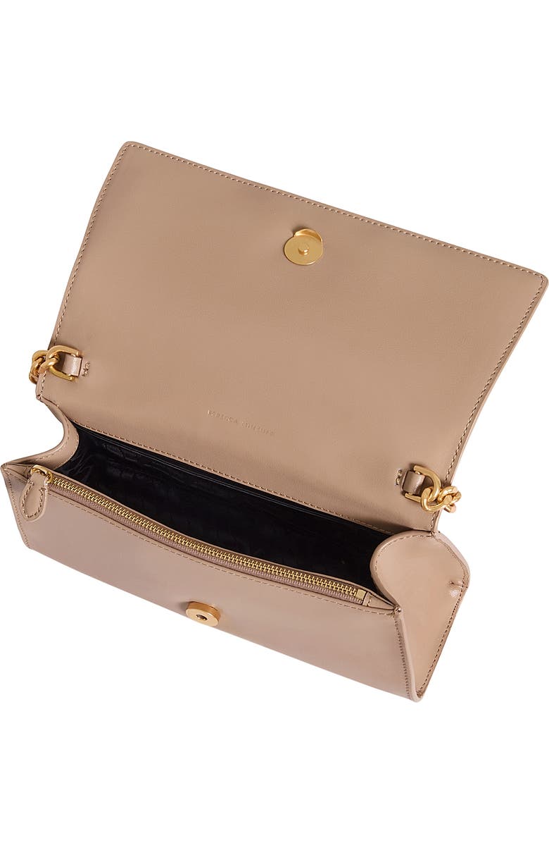 Rebecca Minkoff Curb Link Leather Crossbody Bag, Alternate, color, Blushing