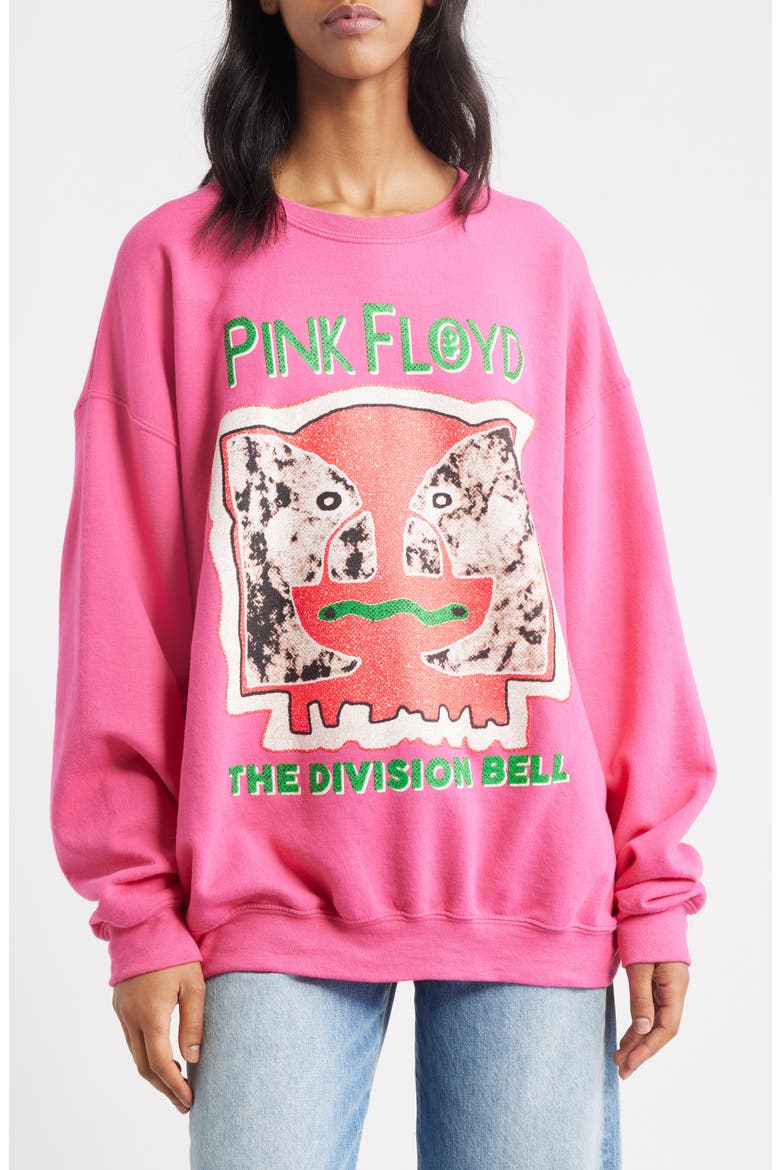 Pink Floyd Division Bell Crewneck Sweatshirt, Main, color, PINK
