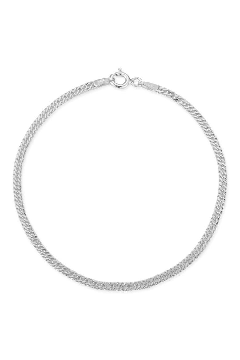 Curb Chain Bracelet, Main, color, SILVER
