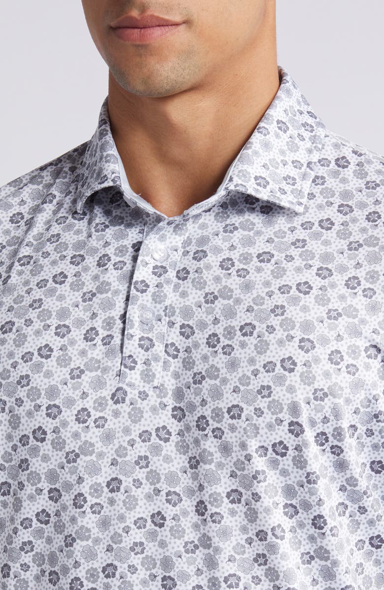 Redvanly Beech Floral Performance Polo, Alternate, color,
