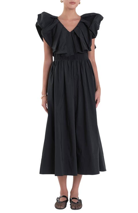 Ruffle Midi Dress