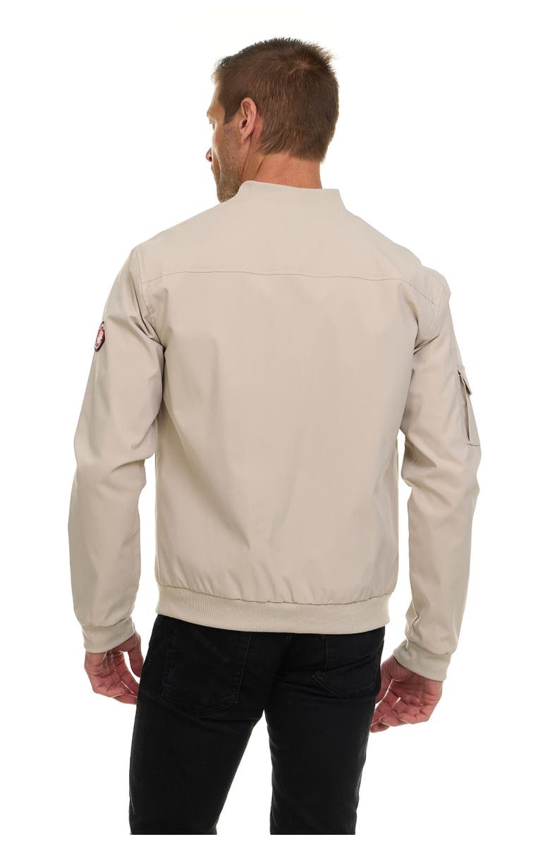 CANADA WEATHER GEAR Men's Water Resistant Microfiber Bomber Jacket, Alternate, color, Cloud Beige