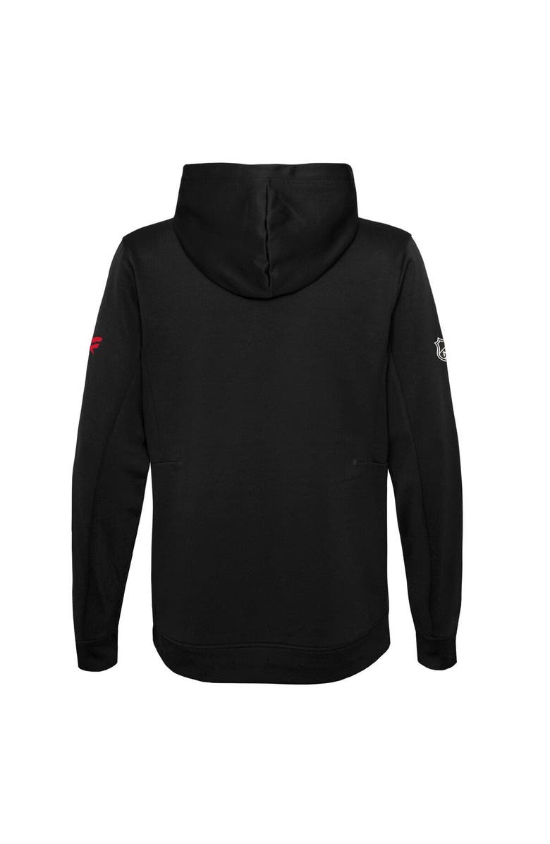 FANATICS Youth Fanatics Branded Black New Jersey Devils Authentic Pro Pullover Hoodie, Alternate, color,