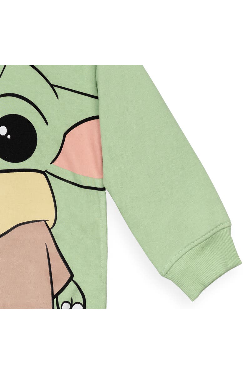 Star Wars The Mandalorian Baby Yoda Pullover Hoodie, Alternate, color, Green