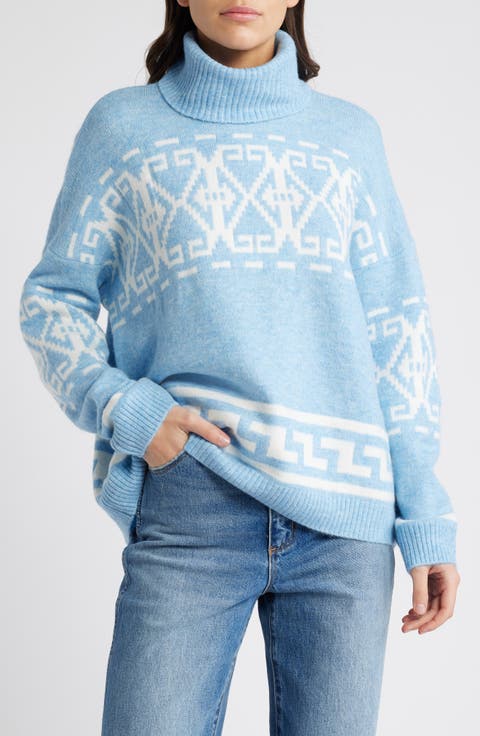Fair Isle Turtleneck Sweater