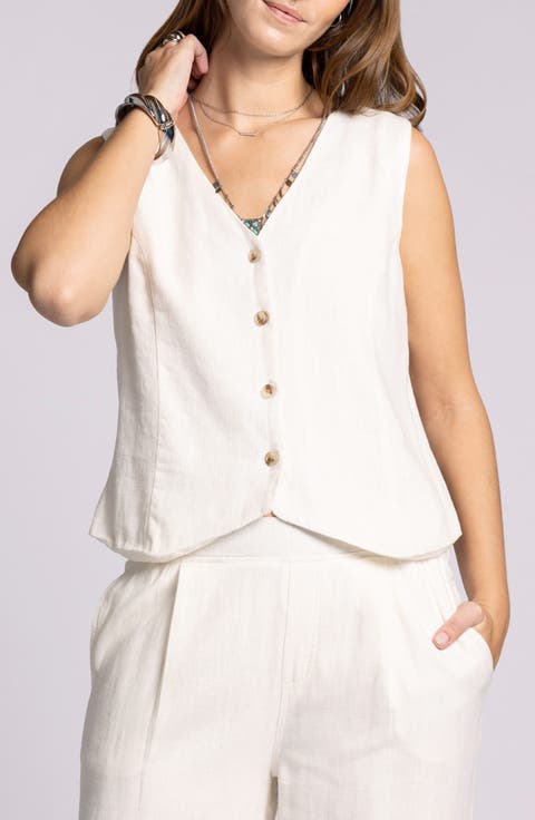 Anastasia Linen Blend Vest