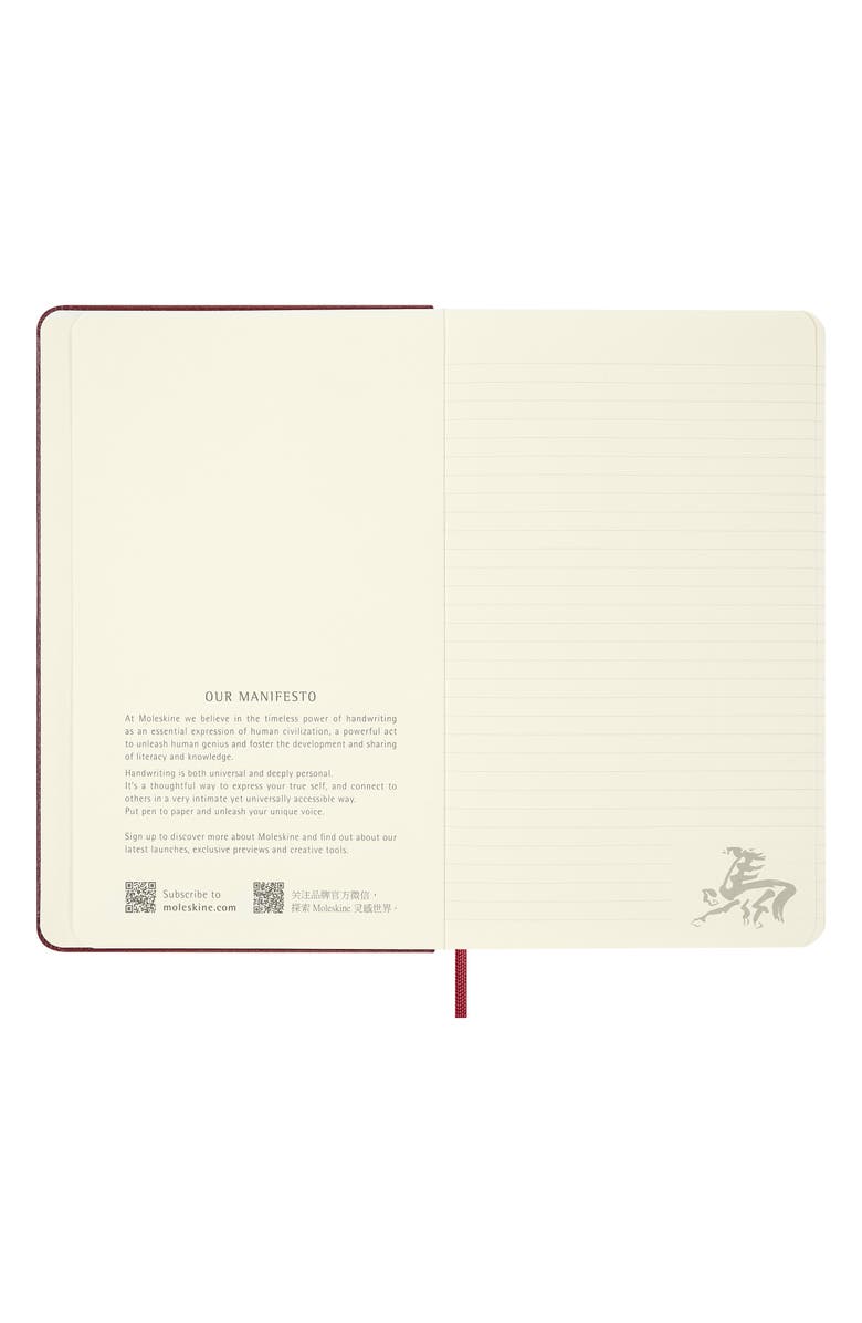Moleskine Year of the Fire Horse Notebook, Alternate, color, Red/ Gold Lettering