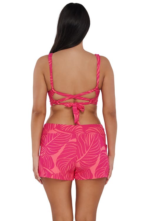 Sunsets Laguna Swim Short Bottoms In Blushing Palms Sandbar Rib