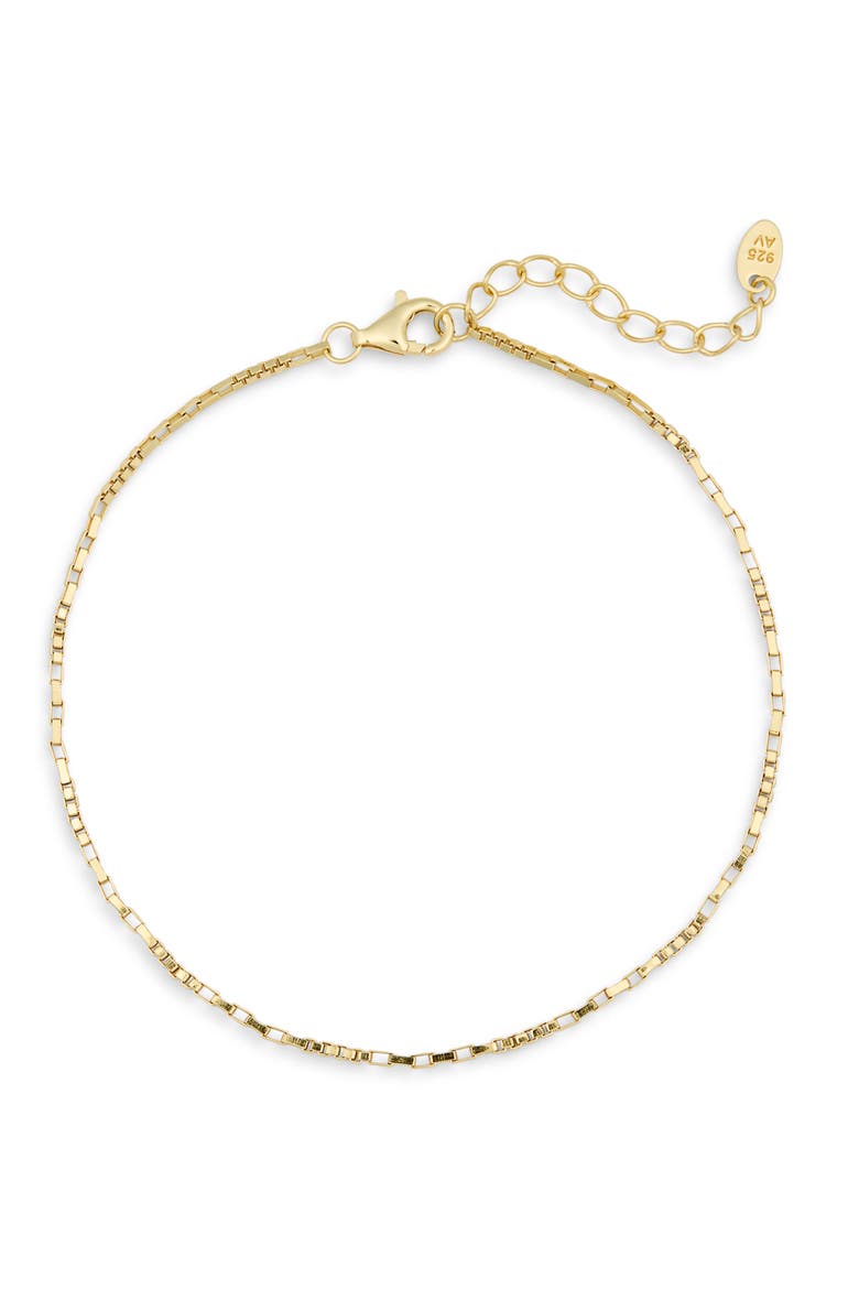 Box Chain Bracelet, Main, color, GOLD