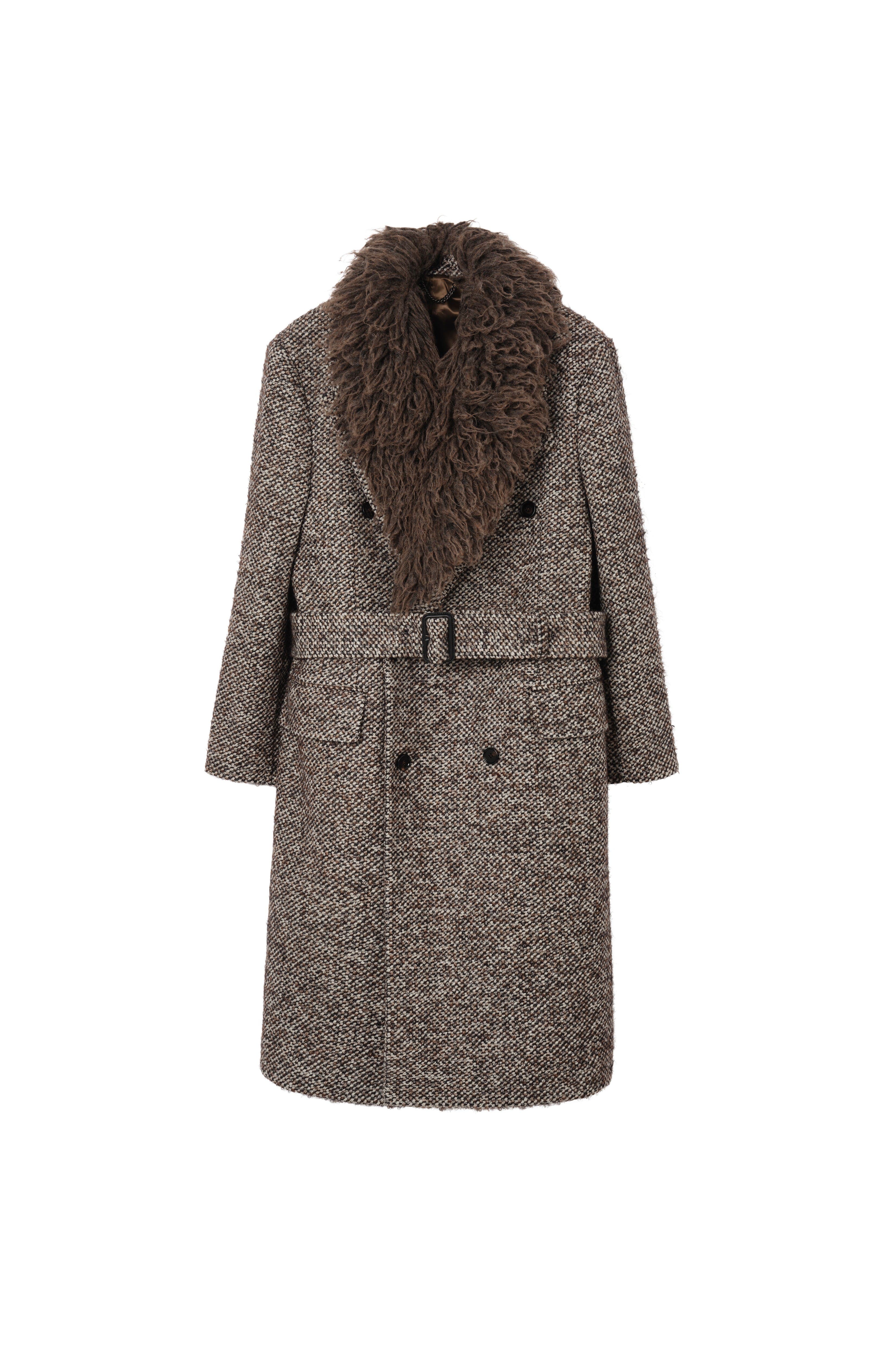 Wool Mohair Blend Tailored Coat - image 2