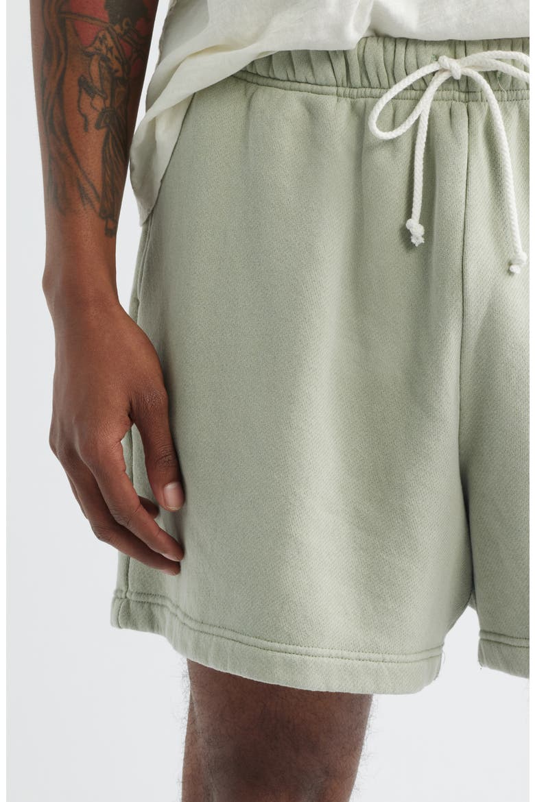 Relaxed Sweat Shorts, Alternate, color, SAGE