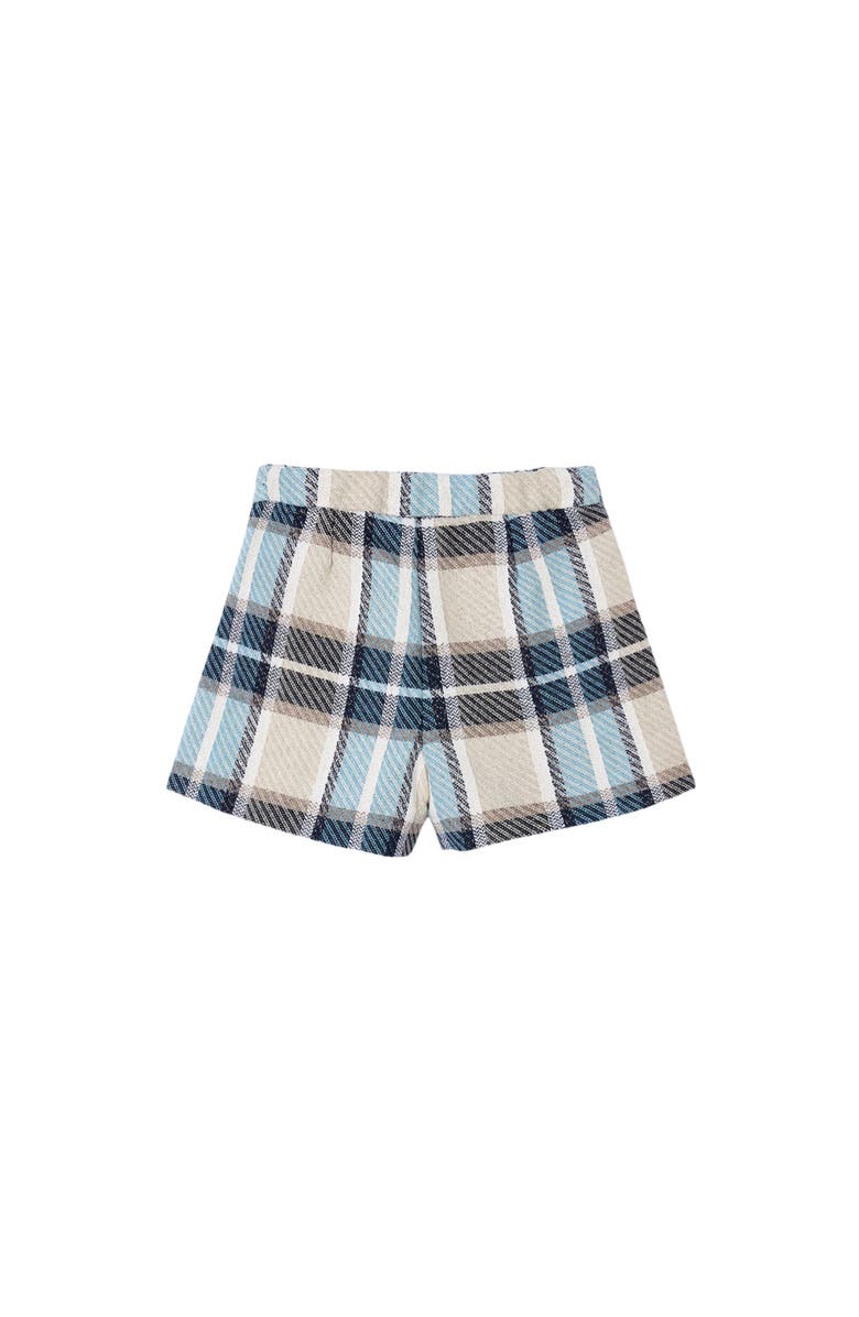 Mayoral Plaid Shorts, Alternate, color, Blue