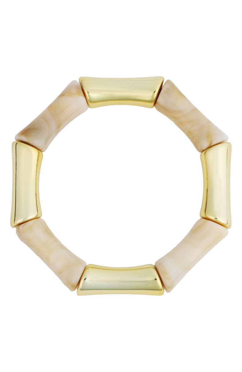 Panacea Beaded Stretch Bracelet, Main, color, Ivory