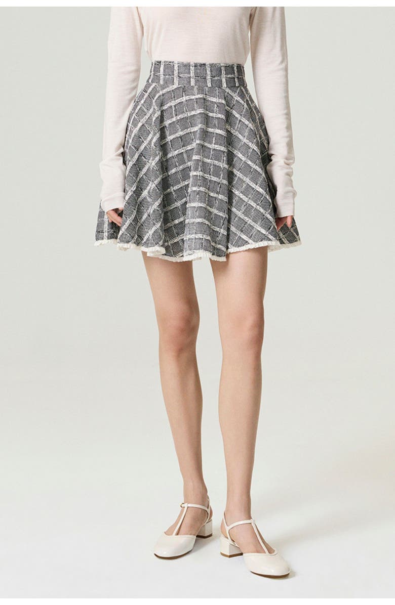 Nocturne Ruffled Hem Mini Skirt, Main, color, Multi-Colored