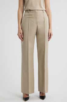 BOSS Talima Wool Wide Leg Pants