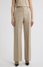 BOSS Talima Wool Wide Leg Pants