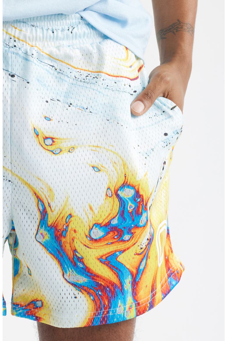 Splash Mesh Shorts, Alternate, color, SPILL
