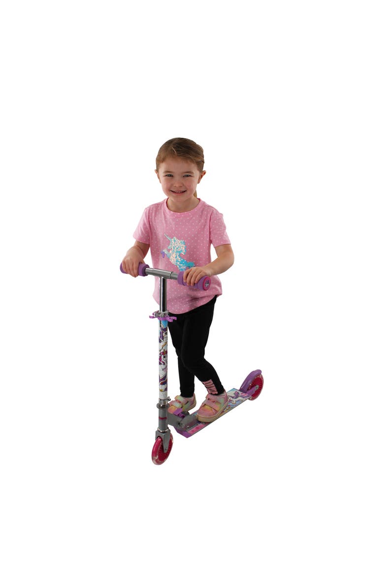 Ozbozz Unicorn Scooter with 2 Light Up Wheels, Alternate, color, Multicolored