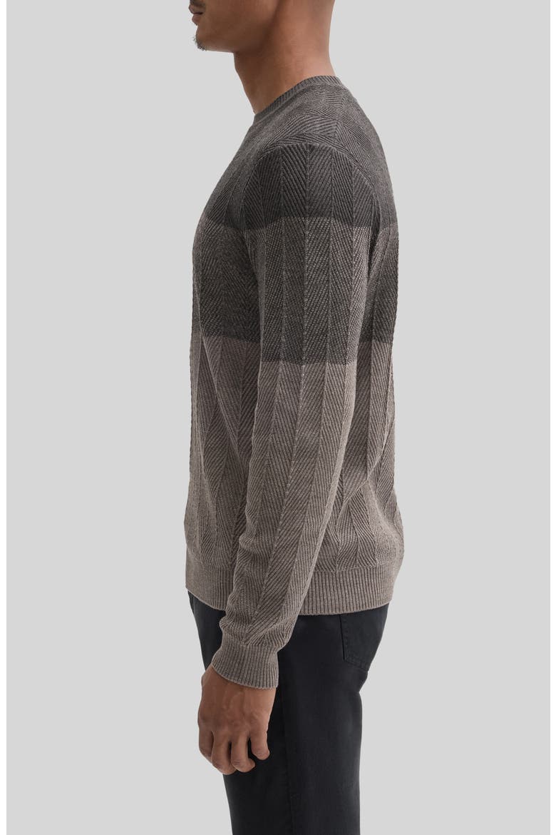 Marchetti Wool Blend Chevron Sweater, Alternate, color, ESPRESSO