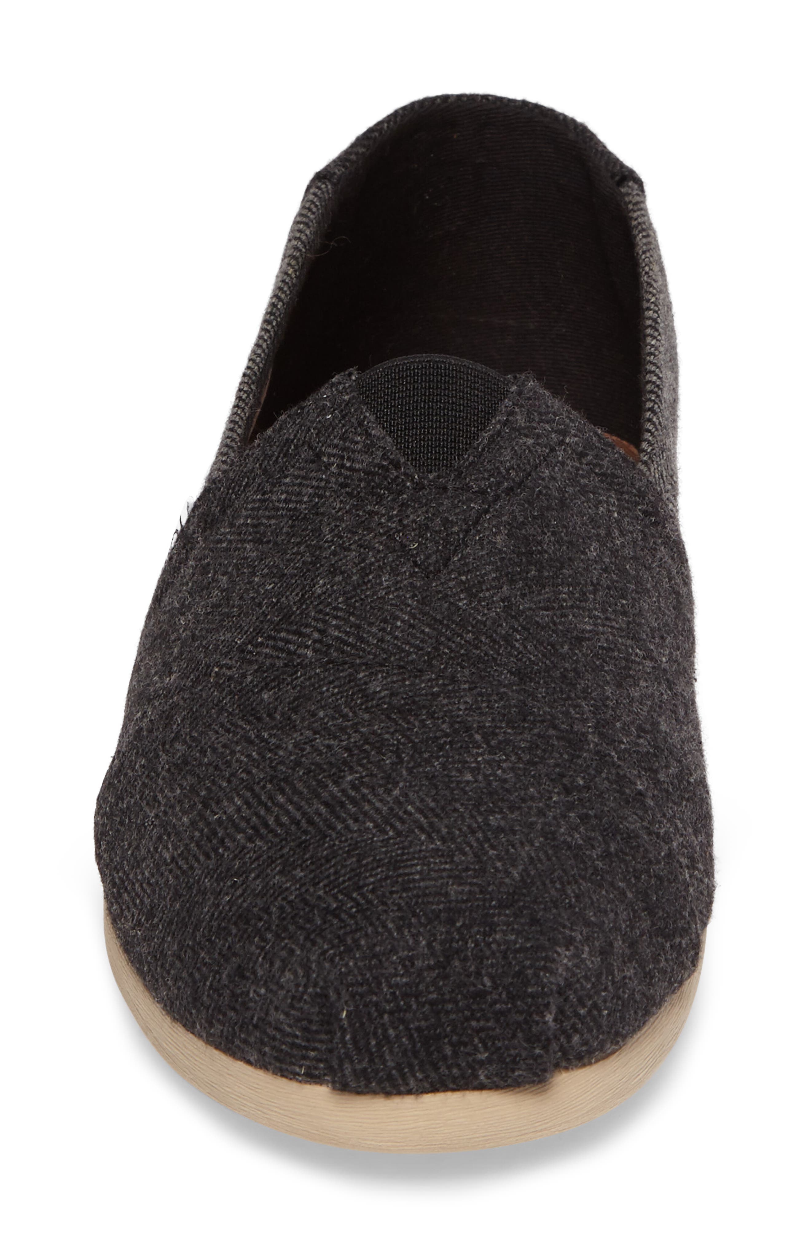 Classic Alpargata Slip-On, Alternate, color, BLACK/ GREY