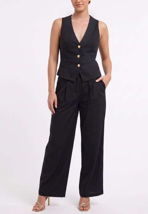 Annie Sleeveless Peplum Jumpsuit