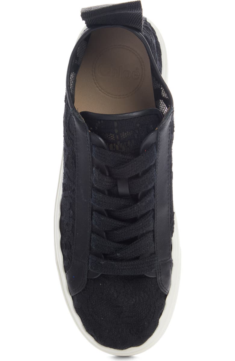 Chloé Lauren Logo Lace Platform Sneaker, Alternate, color,