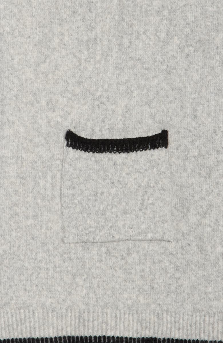 BCBG Contrast Stitch Muffler Scarf, Alternate, color, Grey