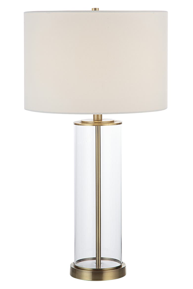Saco Set of 2 Satin Brass & Glass Table Lamps, Alternate, color, NO COLOR