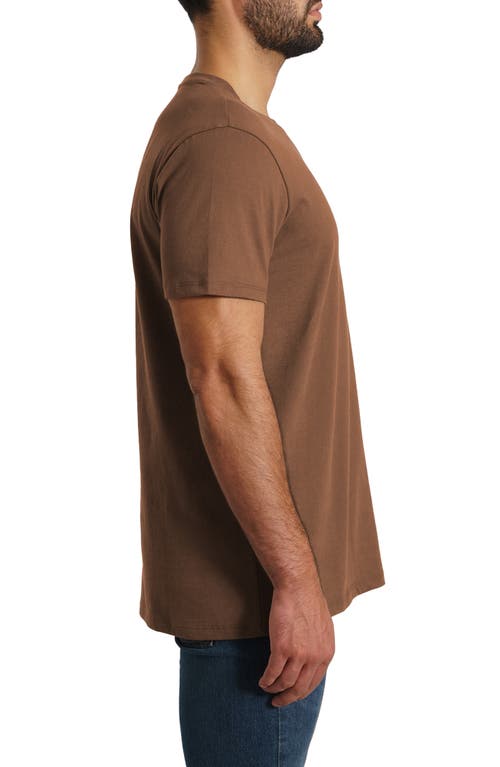 Jared Lang Solid T-shirt In Brown