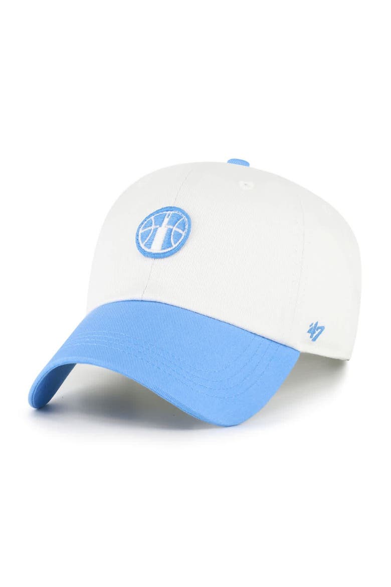 Unisex '47  White/Sky Blue Chicago Sky Contemporary Two-Tone Clean Up Adjustable Hat, Alternate, color, White