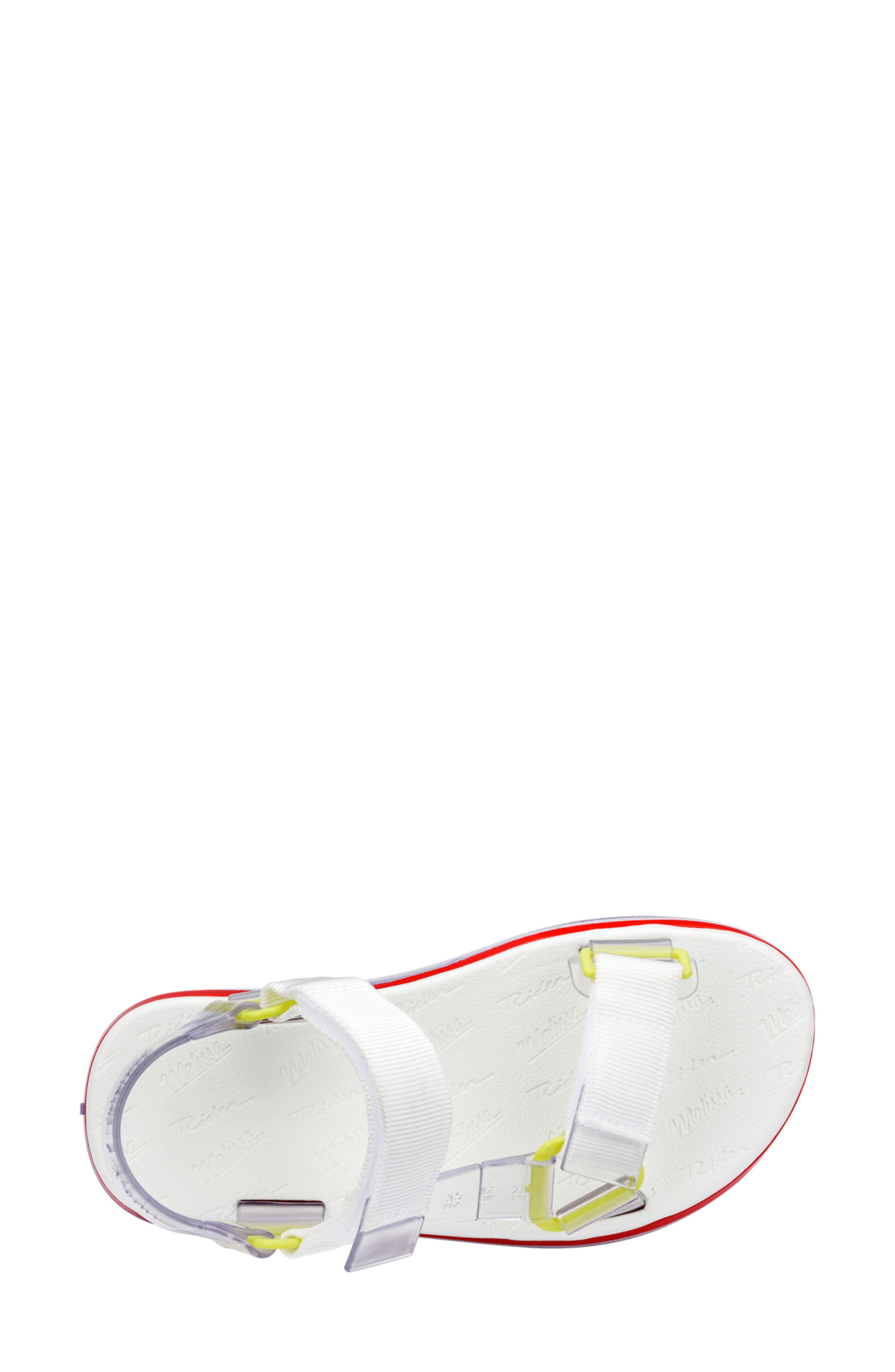 Papete Rider Sandal, Alternate, color, WHITE