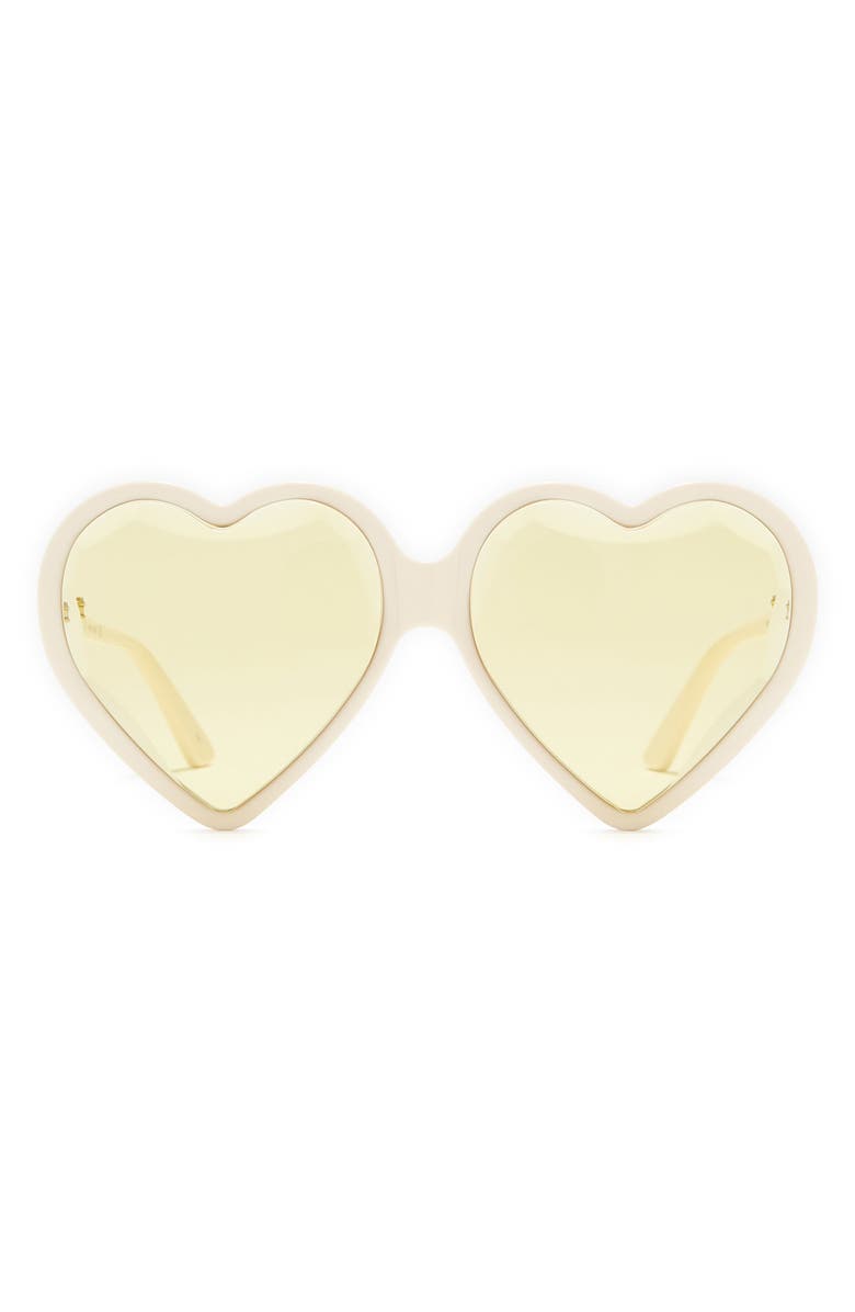 Gucci 60mm Heart Sunglasses, Main, color,